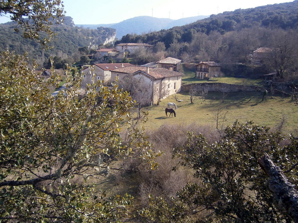 Vista de Manzanela con los caballos
